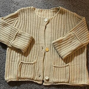 Amazon Women's Knit Cardigan - Tan